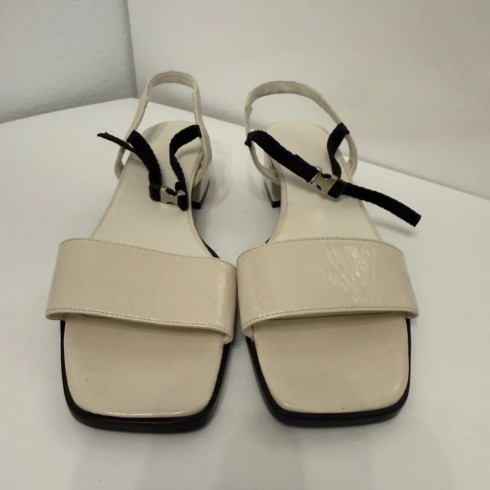 NWOT PALOMA WOOL Margaret Block Heel Sandal in Black size 39 - Picture 3 of 7